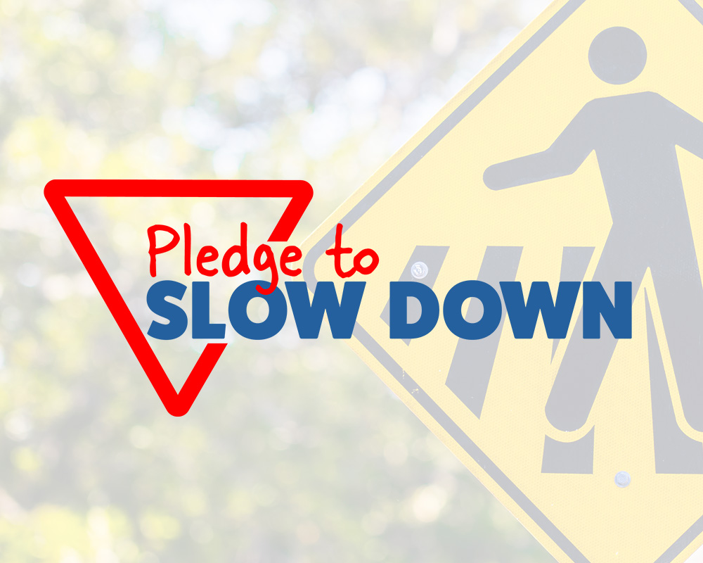 Pledge to slow down logo