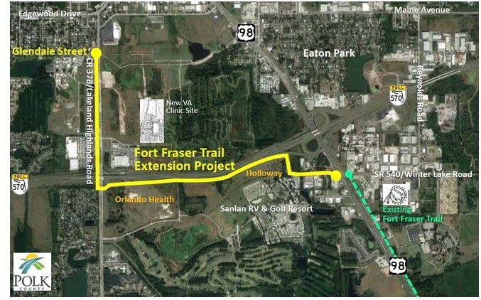 Fort Fraser trail extension map