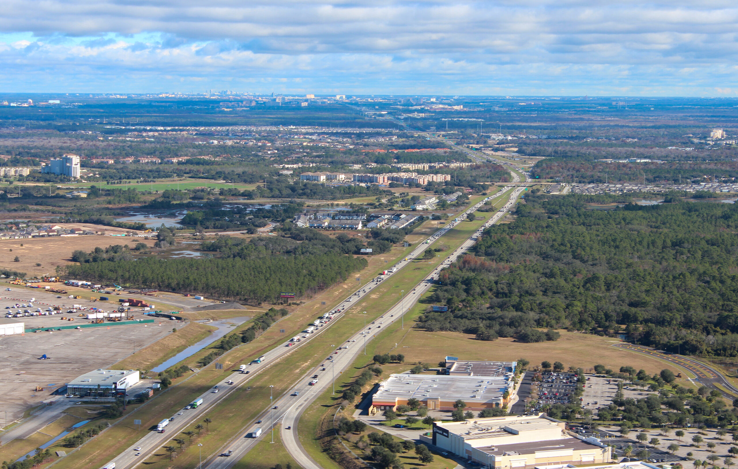 overview of Interstate I-4 at U.S. Highway 27
